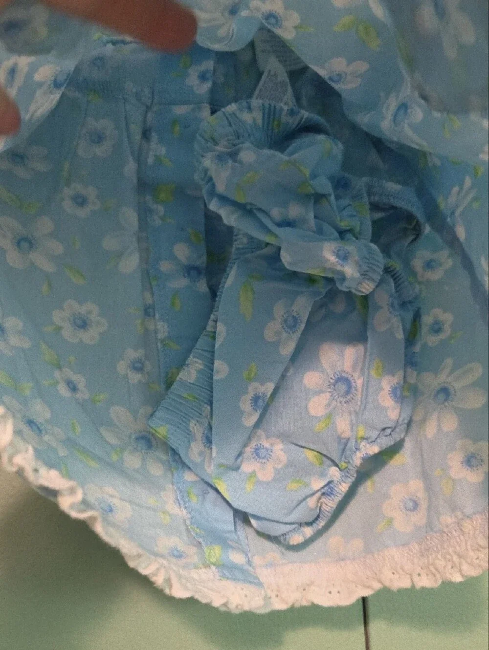 Nwot Peter Rabbit White And Blue Floral Outfit 3pc 6 To 9m